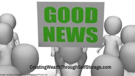 Good News for Smaller Self Storage Investors